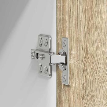 Hängeschrank Riga 2 pcs Sonoma-Eiche und Weiß 30 x 31 x 80 cm
