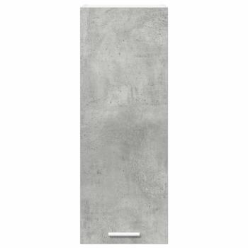 Hängeschrank mit Regal Riga Betongrau und Weiß 30 x 31 x 80 cm
