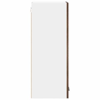 Hängeschrank mit Regal Riga 2 pcs Geräucherte Eiche und Weiß