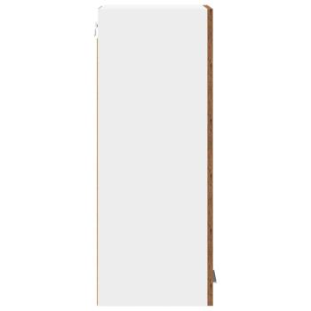 Hängeschrank Riga 2 pcs Altes Holz und Weiß 30 x 31 x 80 cm