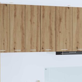 ARDEBO.de - Hängeschrank Riga 2 pcs Artisan-Eiche und Weiß 30 x 31 x 80 cm