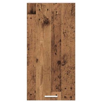 Hängeschrank mit Regal Riga Altes Holz und Weiß 40 x 31 x 80 cm