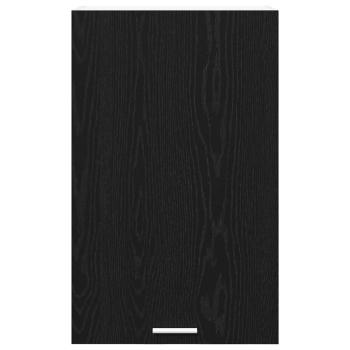 Hängeschrank Riga Schwarze Eiche und Weiß 50 x 31 x 80 cm