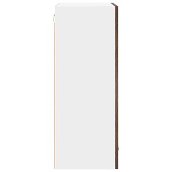 Hängeschrank Riga Geräucherte Eiche und Weiß 50 x 31 x 80 cm