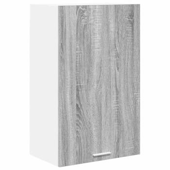 Hängeschrank mit Tür Riga Grau Sonoma und Weiß 50 x 31 x 80 cm