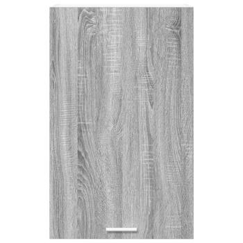 Hängeschrank mit Tür Riga Grau Sonoma und Weiß 50 x 31 x 80 cm