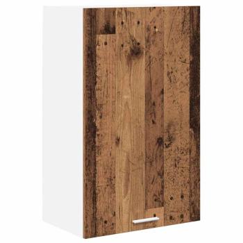 Hängeschrank mit Regal Riga Altes Holz und Weiß 50 x 31 x 80 cm