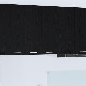 ARDEBO.de - Hängeschrank mit Tür Riga Schwarz Eichen-Optik 60 x 31 x 80 cm