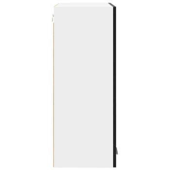 Hängeschrank mit Tür Riga Schwarz Eichen-Optik 60 x 31 x 80 cm