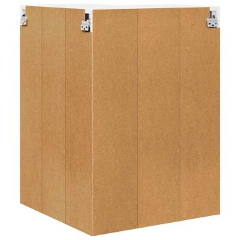 Hängeschrank Riga Schwarze Eiche und Weiß 57 x 57 x 80 cm