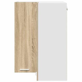 Hängeschrank Riga Sonoma-Eiche und Weiß 57 x 57 x 80 cm