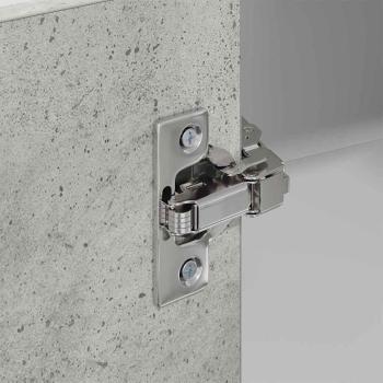 Hängeschrank mit Regal Riga Betongrau und Weiß 57 x 57 x 80 cm