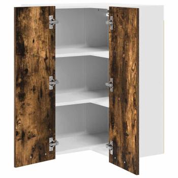 Hängeschrank Geräucherte Eiche und Weiß 57 x 57 x 80 cm