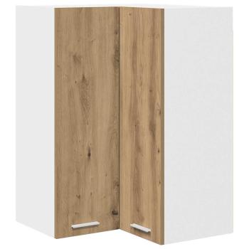 Hängeschrank Riga Artisan-Eiche und Weiß 57 x 57 x 80 cm
