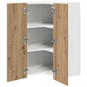 Hängeschrank Riga Artisan-Eiche und Weiß 57 x 57 x 80 cm
