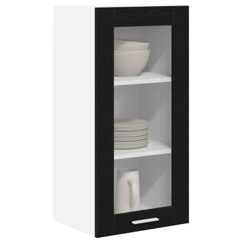 Hängeschrank Riga 2 pcs Schwarz Eichen-Optik 40 x 31 x 80 cm