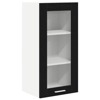 Hängeschrank Riga 2 pcs Schwarz Eichen-Optik 40 x 31 x 80 cm
