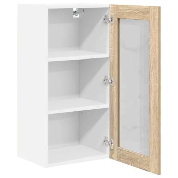 Hängeschrank mit Regal Riga 2 pcs Sonoma-Eiche 40 x 31 x 80 cm