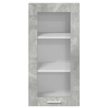 Hängeschrank Riga Beton Grau 40 x 31 x 80 cm Holzwerkstoff