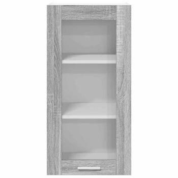 Hängeschrank mit Regal Riga 2 pcs Graues Sonoma 40 x 31 x 80 cm