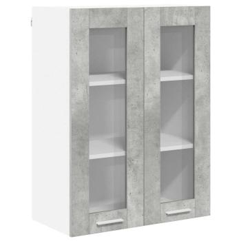 Hängeschrank Riga Beton Grau 60 x 31 x 80 cm Holzwerkstoff