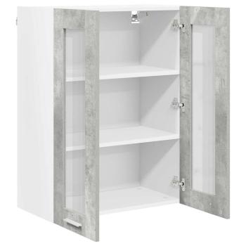 Hängeschrank Riga Beton Grau 60 x 31 x 80 cm Holzwerkstoff