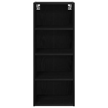 Hängeschrank Riga Schwarz Eichen-Optik 40 x 29,5 x 100 cm