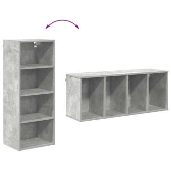Hängeschrank Riga Beton Grau 40 x 29,5 x 100 cm Holzwerkstoff