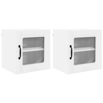 Küchenhängeschrank 2 pcs Weiß 40 x 31 x 40 cm Holzwerkstoff