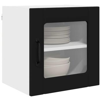 Küchenhängeschrank 2 pcs Schwarz 40 x 31 x 40 cm Holzwerkstoff