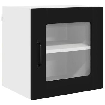Küchenhängeschrank 2 pcs Schwarz 40 x 31 x 40 cm Holzwerkstoff
