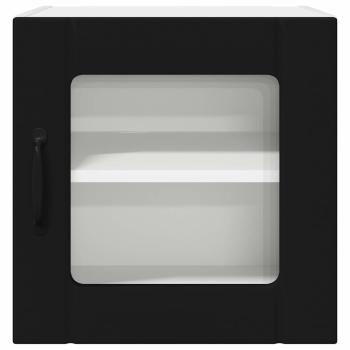 Küchenhängeschrank 2 pcs Schwarz 40 x 31 x 40 cm Holzwerkstoff