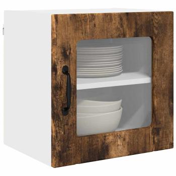Küchenhängeschrank mit Regal Geräucherte Eiche 40 x 31 x 40 cm
