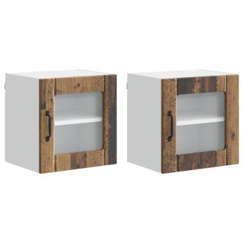 Küchenhängeschrank 2 pcs Altholz 40 x 31 x 40 cm Holzwerkstoff