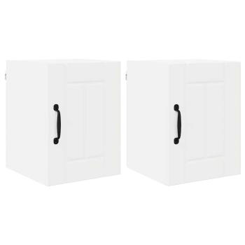 Küchenhängeschrank 2 pcs Weiß 30 x 31 x 40 cm Holzwerkstoff