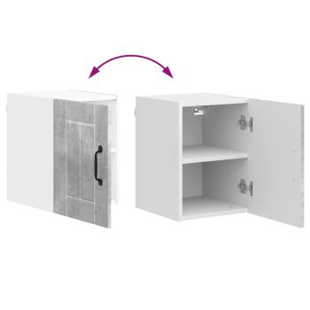 ARDEBO.de - Küchenhängeschrank Beton Grau 30 x 31 x 40 cm Holzwerkstoff