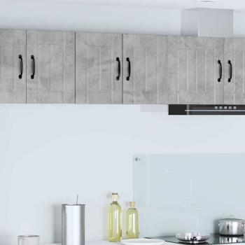 ARDEBO.de - Küchenhängeschrank mit Regal 2 pcs Beton Grau 30 x 31 x 40 cm