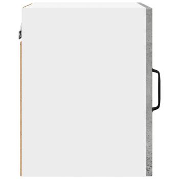 Küchenhängeschrank mit Regal 2 pcs Beton Grau 30 x 31 x 40 cm