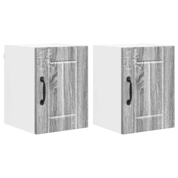 ARDEBO.de - Küchenhängeschrank 2 pcs Graues Sonoma 30 x 31 x 40 cm