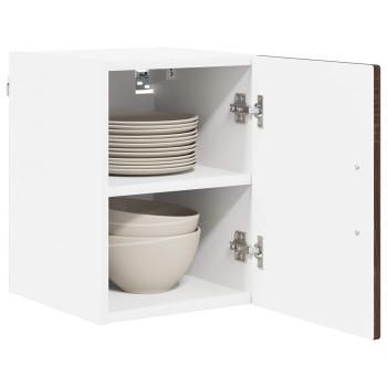Wandschrank LUCCA 2 stk. Brauneiche Holzwerkstoff