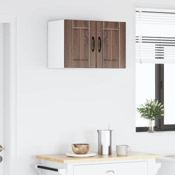 Wandschrank LUCCA 2 stk. Brauneiche Holzwerkstoff