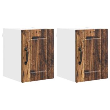 ARDEBO.de - Küchenhängeschrank 2 pcs Altholz 30 x 31 x 40 cm Holzwerkstoff