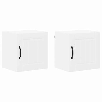Küchenhängeschrank 2 pcs Weiß 40 x 31 x 40 cm Holzwerkstoff