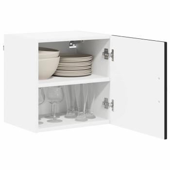 Küchenhängeschrank 2 pcs Schwarz 40 x 31 x 40 cm Holzwerkstoff