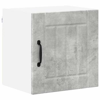 Küchenhängeschrank mit Regal 2 pcs Beton Grau 40 x 31 x 40 cm