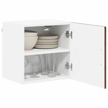 Wandschrank LUCCA 2 stk. Brauneiche Holzwerkstoff