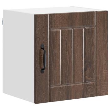 Wandschrank LUCCA 2 stk. Brauneiche Holzwerkstoff