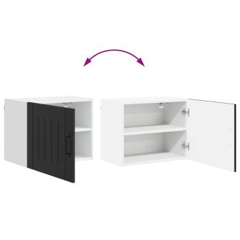 Küchenhängeschrank 2 pcs Schwarz 50 x 31 x 40 cm Holzwerkstoff