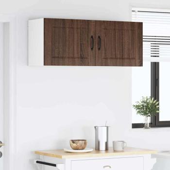 Küchenhängeschrank mit Regal Braun Eichen-Optik 50 x 31 x 40 cm
