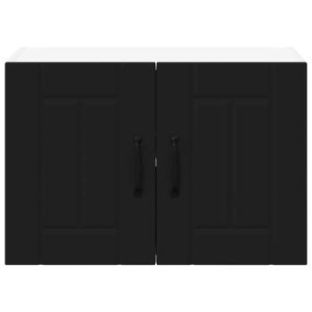 Küchenhängeschrank 2 pcs Schwarz 60 x 31 x 40 cm Holzwerkstoff